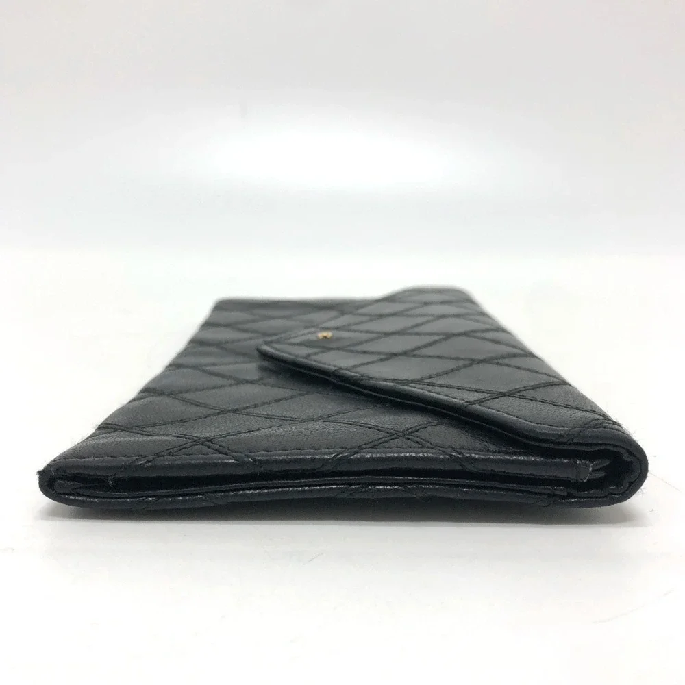 CHANEL black lambskin